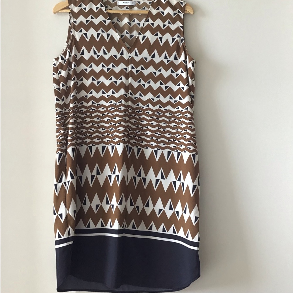 Closet clear out! 🛍️ Mango geometric print dress US size 4